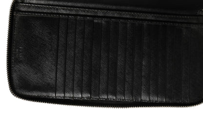 Prada Baltico Saffiano Leather Zip Travel Wallet