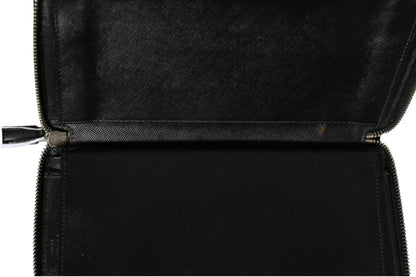 Prada Baltico Saffiano Leather Zip Travel Wallet