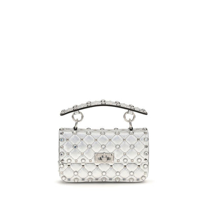 Valentino Garavani Silver Lamb Ovis Aries Aries Shoulder Bag