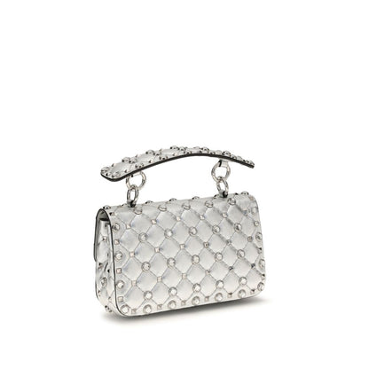 Valentino Garavani Silver Lamb Ovis Aries Aries Shoulder Bag