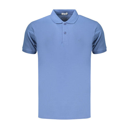 Coveri Moving Blue Cotton Men's Polo Shirt
