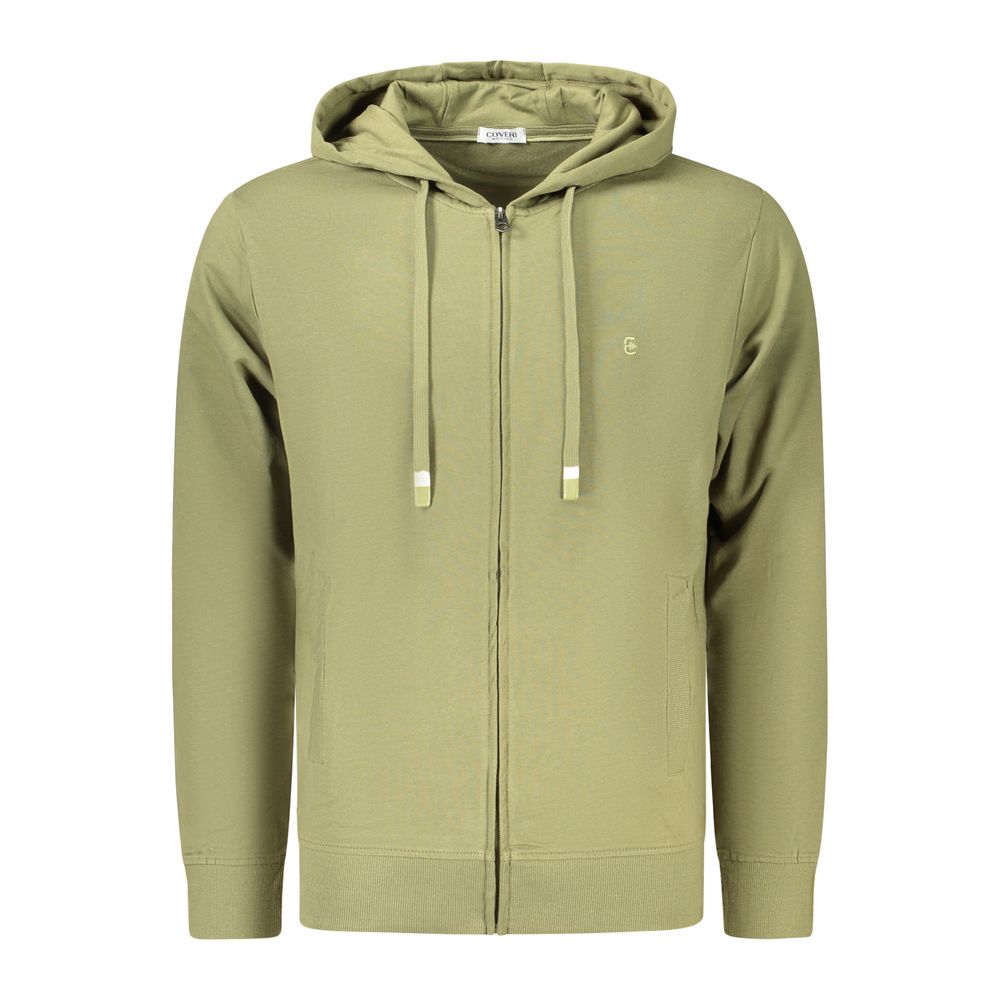 Coveri Moving Verde Cotton Uomo Sweatshirt