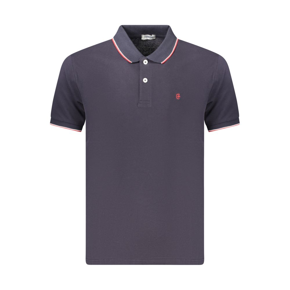 Coveri Moving Blue Cotton Men's Polo Shirt