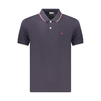 Coveri Moving Blue Cotton Men's Polo Shirt