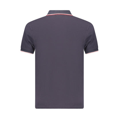 Coveri Moving Blue Cotton Men's Polo Shirt