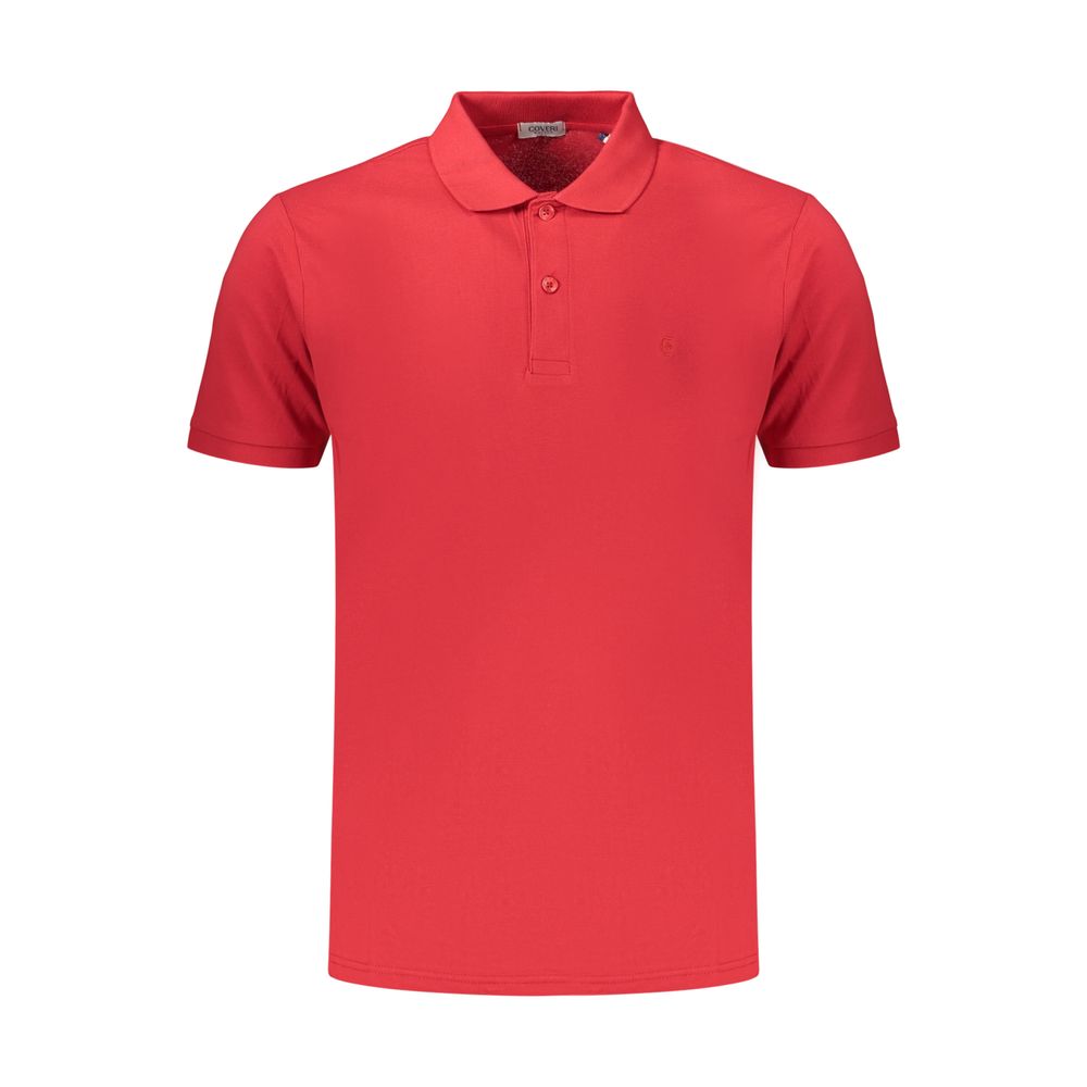 Coveri Moving Red Cotton Polo Shirt