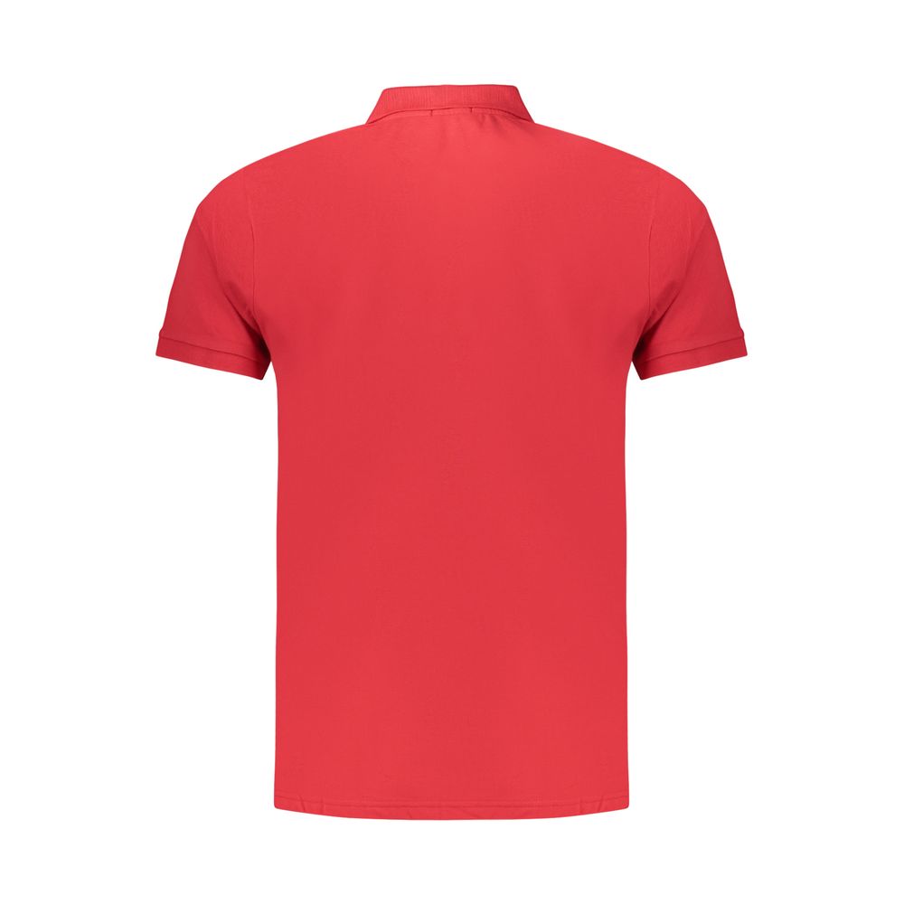 Coveri Moving Red Cotton Polo Shirt