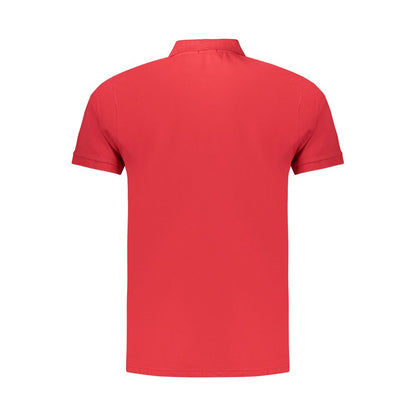 Coveri Moving Red Cotton Polo Shirt