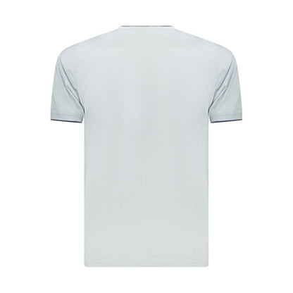 Coveri Moving Blue Cotton T-Shirt