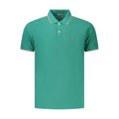 Coveri Moving Green Cotton Polo Shirt