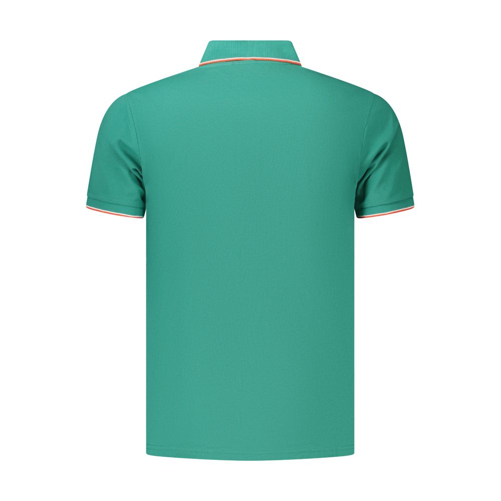 Coveri Moving Green Cotton Polo Shirt