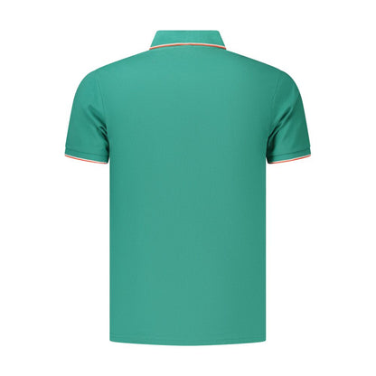 Coveri Moving Green Cotton Polo Shirt