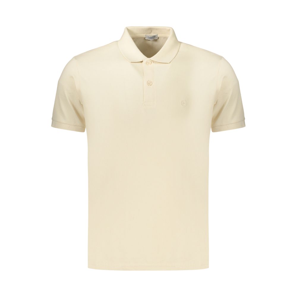 Coveri Moving Beige Cotton Polo Shirt