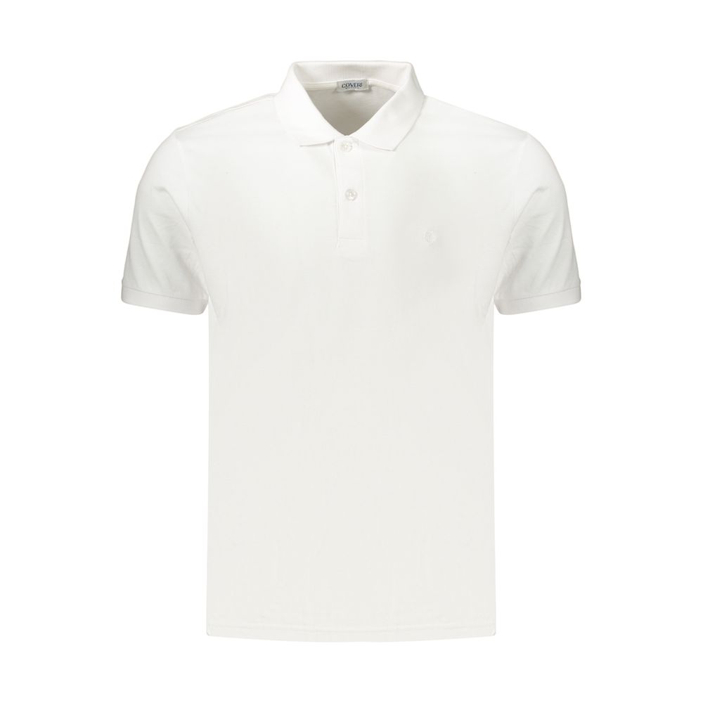 Coveri Moving White Cotton Polo Shirt