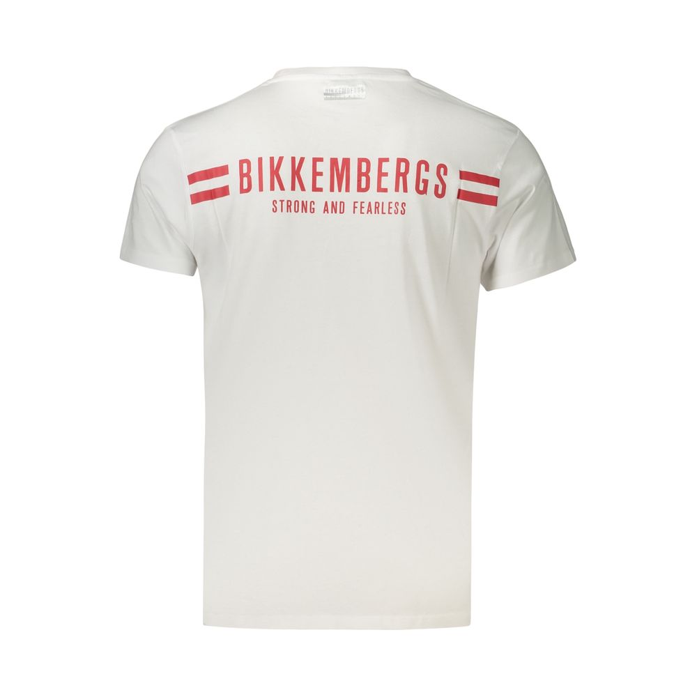 Bikkembergs White Cotton T-Shirt