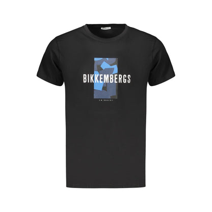Bikkembergs Black Cotton T-Shirt