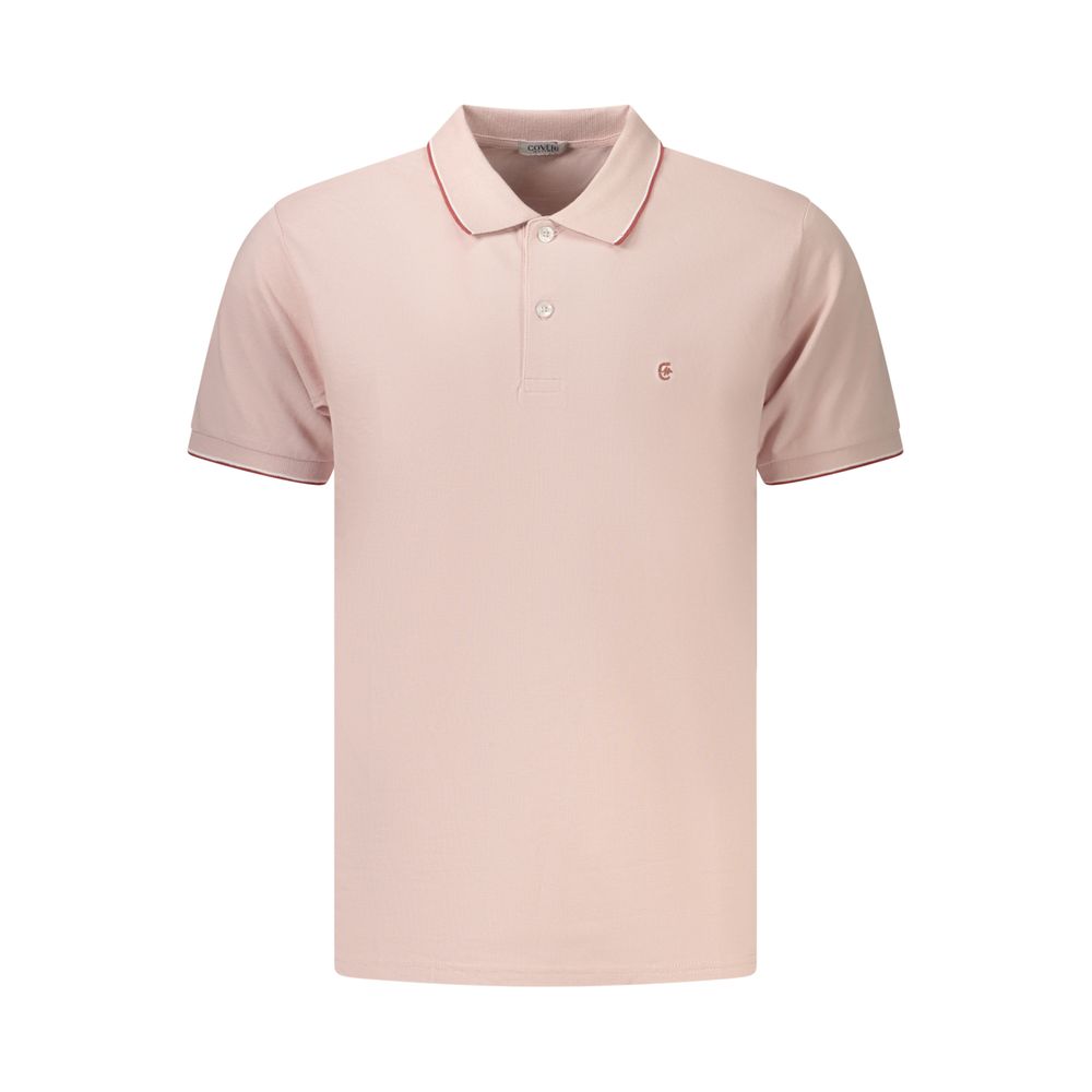 Coveri Moving Pink Cotton Polo Shirt