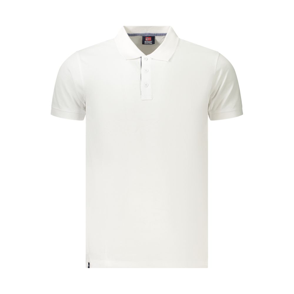 Norway 1963 White Cotton Polo Shirt