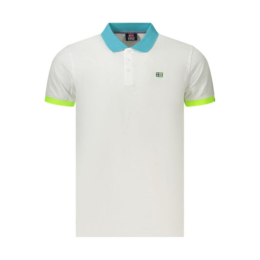 Norway 1963 White Cotton Polo Shirt