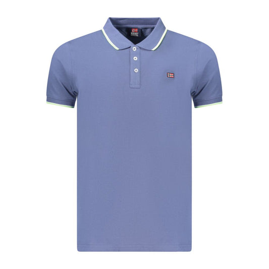 Norway 1963 Blue Cotton Polo Shirt
