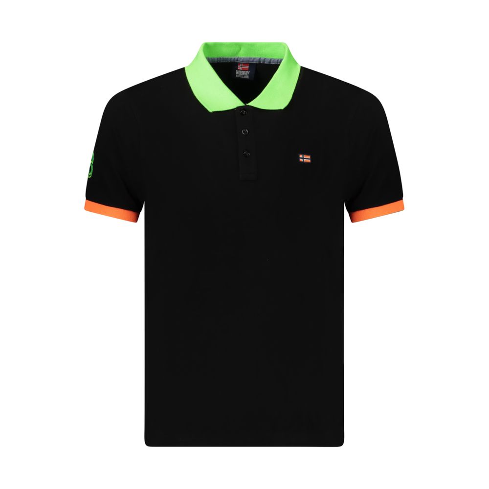 Norway 1963 Black Cotton Polo Shirt