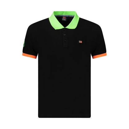 Norway 1963 Black Cotton Polo Shirt