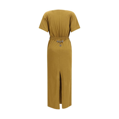 PINKO Brown Cotton Casual Dress