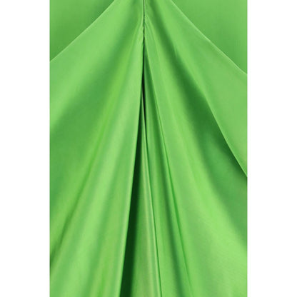 Khaite Bicolor Copper Cocktail Dress