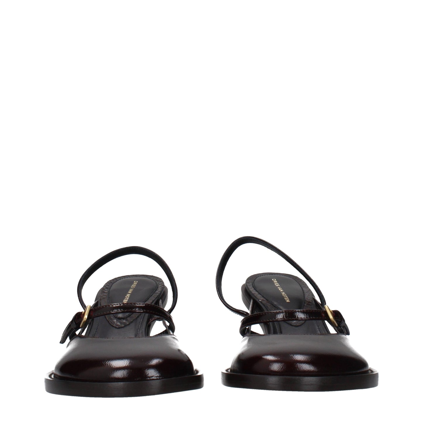 Dries Van Noten Brown Leather Sandals