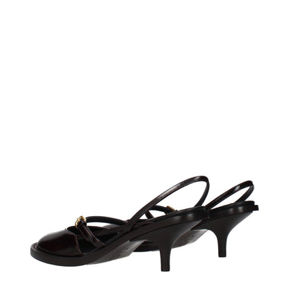 Dries Van Noten Brown Leather Sandals