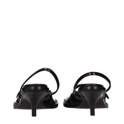 Dries Van Noten Brown Leather Sandals