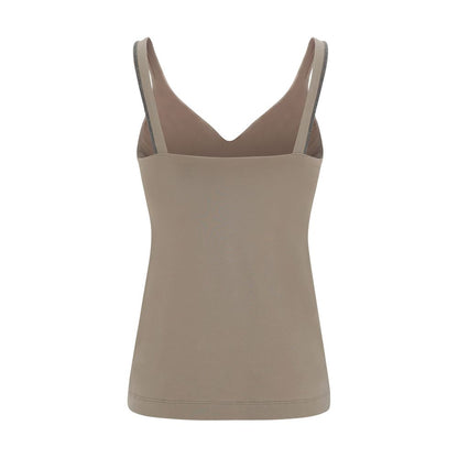 Brunello Cucinelli Beige Cotton T-Shirt
