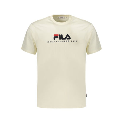 Fila Beige Cotton Men's T-Shirt