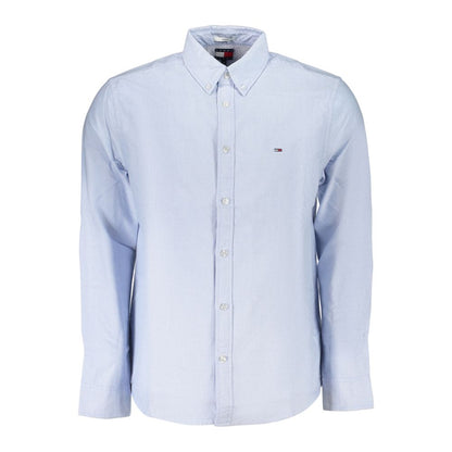 Tommy Hilfiger Azzurro Cotton Men's Shirt