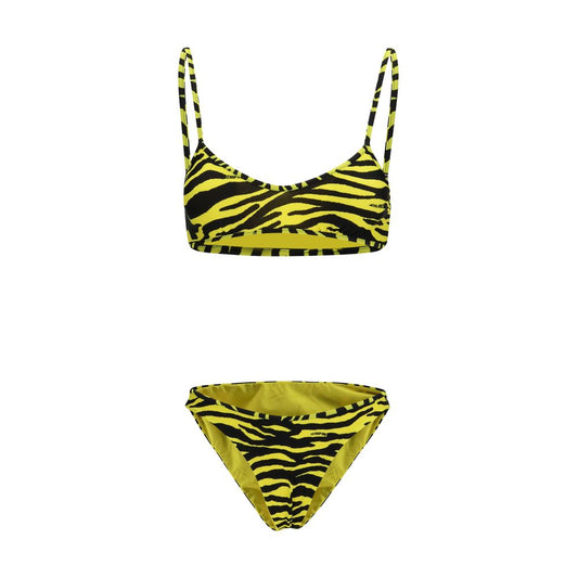 The Attico Bicolor Polyester Bikini