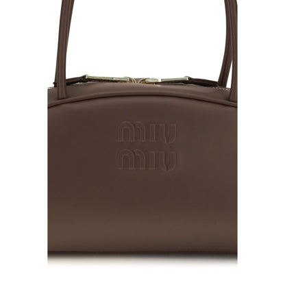 Miu Miu Brown Calf Leather Bos Taurus Handbag