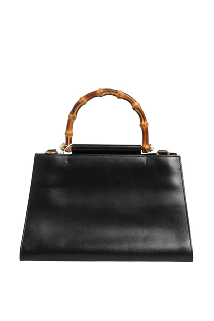 Gucci Nymphaea Bamboo Top Handle Leather Bag