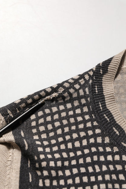Dolce & Gabbana Black Floral Lace ButtonDownCardigan Sweater