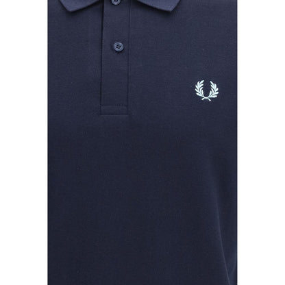 Fred Perry Blue Cotton T-Shirt