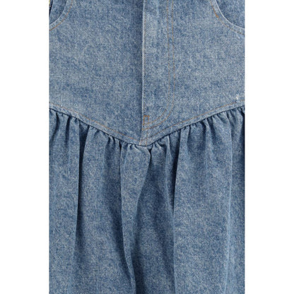 Ganni Blue Denim Skirt