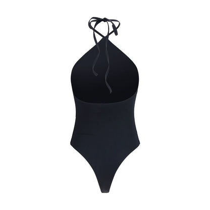 Jacquemus Black Polyamide One-Piece Swimsuit