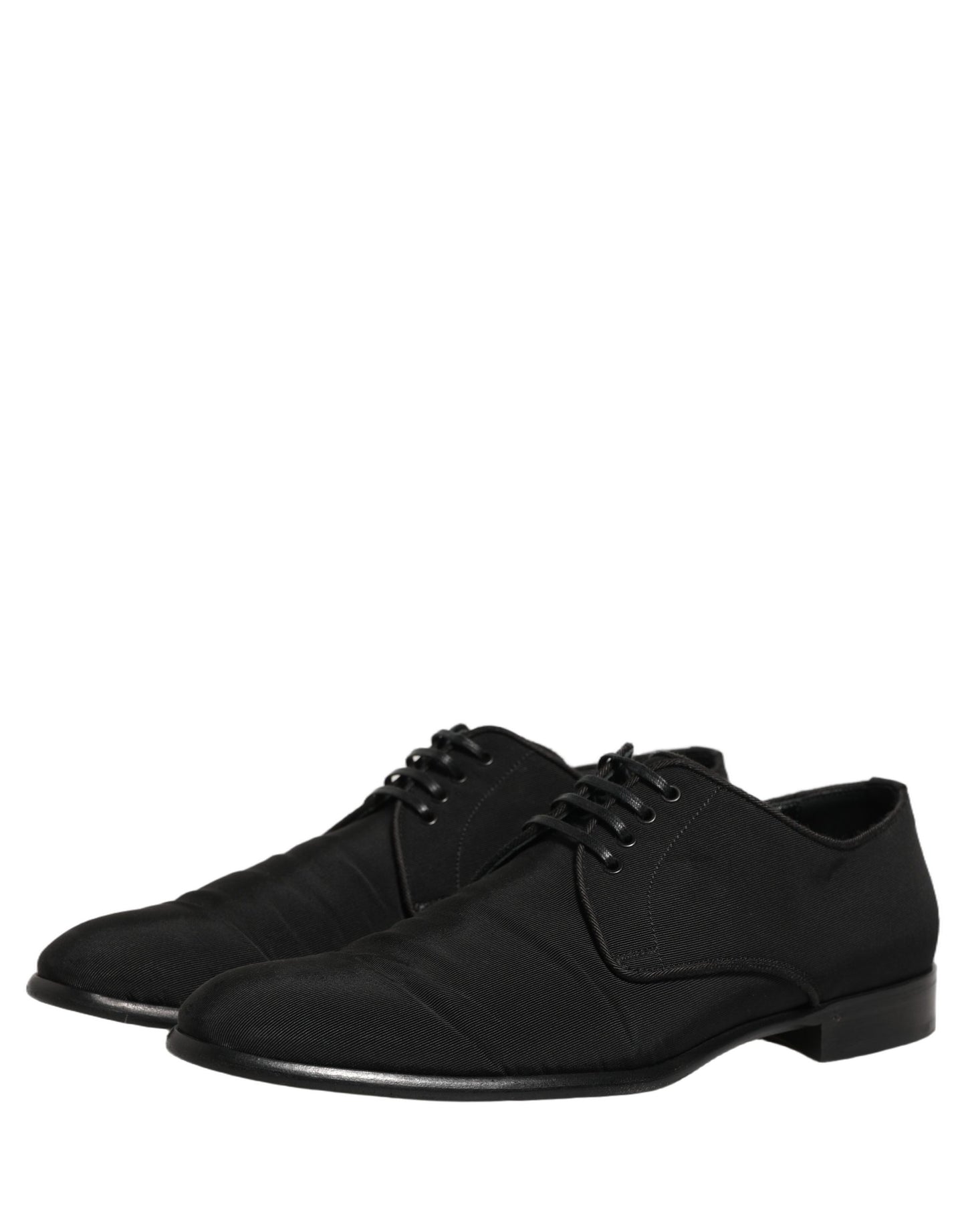 Dolce & Gabbana Black Suede Lace Up Derby Dress Formal Shoes