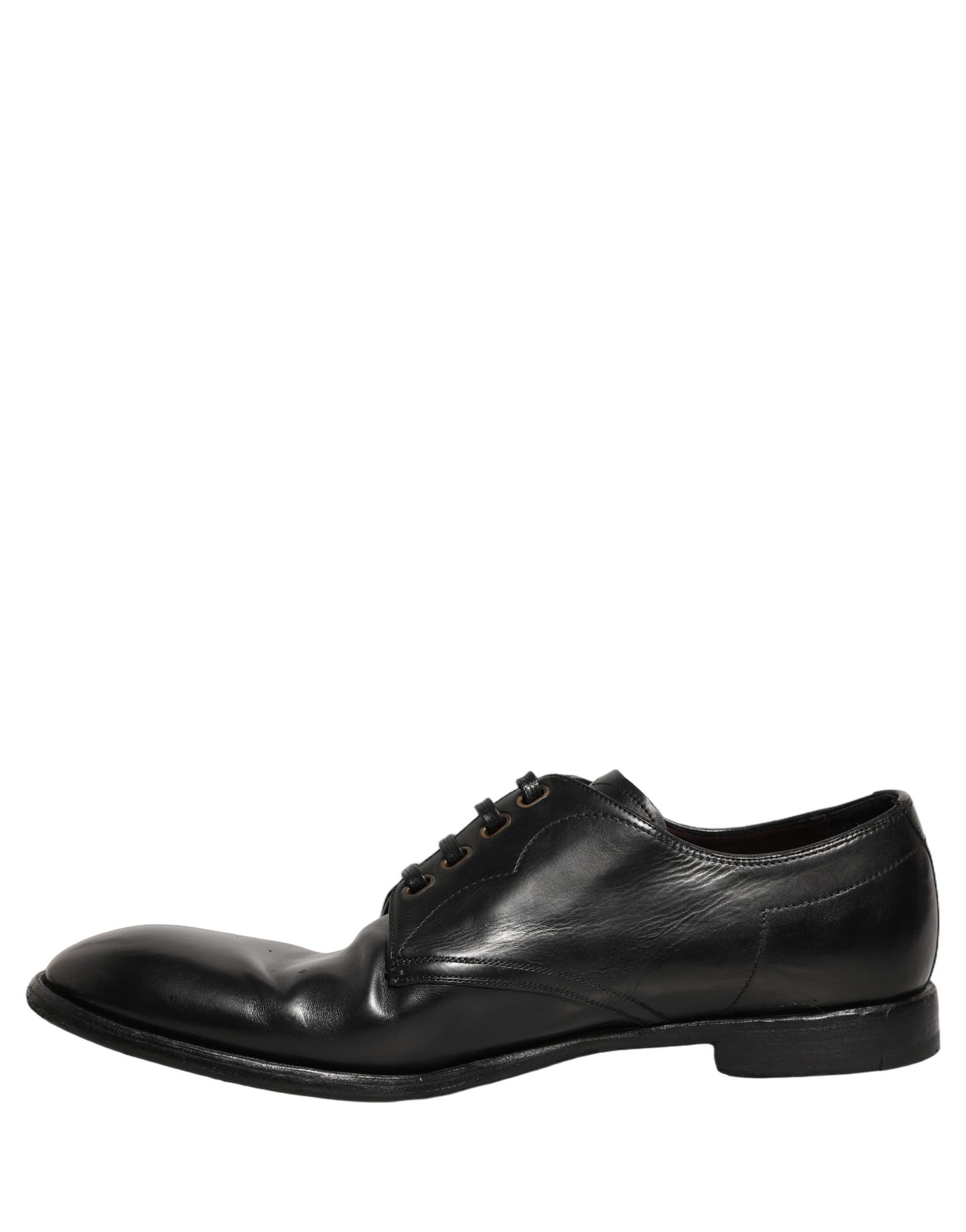 Dolce & Gabbana Black Leather Lace Up Derby Dress Formal Shoes