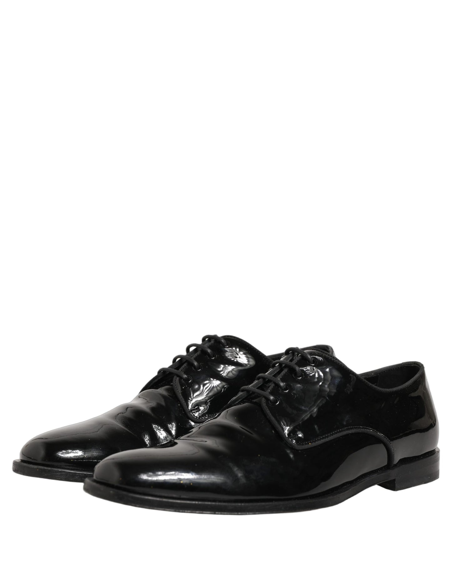 Dolce & Gabbana Black Leather Lace Up Derby Dress Formal Shoes