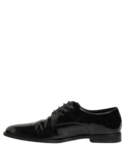 Dolce & Gabbana Black Leather Lace Up Derby Dress Formal Shoes