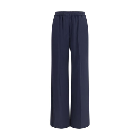 Max Mara Blue Wool Oves Aries Casual Pants