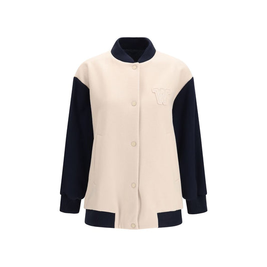 Max Mara Blue Wool Oves Aries Bomber