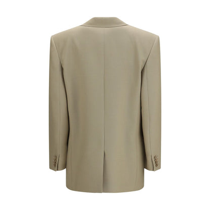 Saint Laurent Beige Wool Oves Aries Blazer