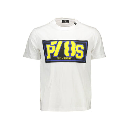 Plein Sport Bianco Cotton Men T-Shirt