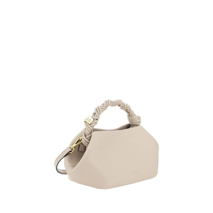 Ganni White Recycled Leather Handbag